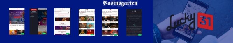 CasinoGarten.com test Lucky31 echtgeld Mobile Casino Bewertung 